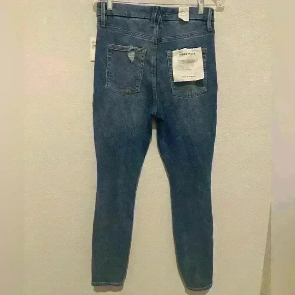 NWT GOOD AMERICAN good waist jeans in indigo144 MSRP $150 Sz 8/29 - Picture 2 of 8